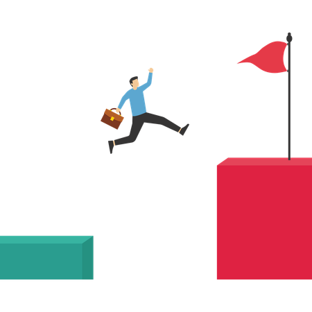 Business target achieve  Illustration