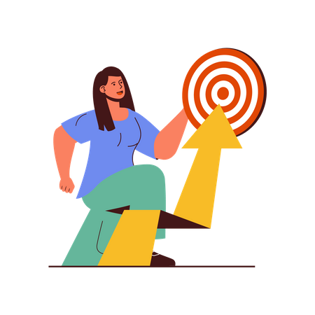 Business Target achievement  Illustration