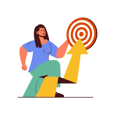 Business Target achievement  Illustration