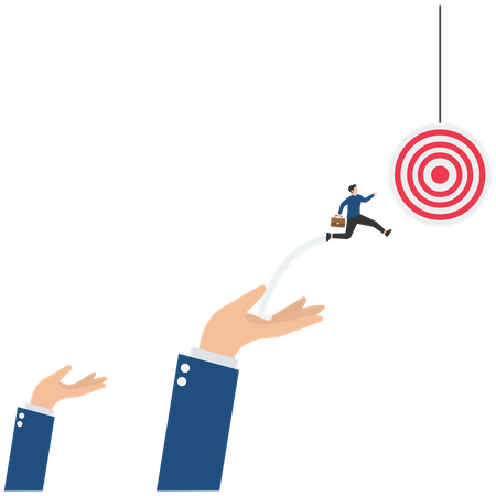 Business target achievement  Illustration