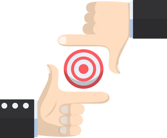 Business target achievement  Illustration