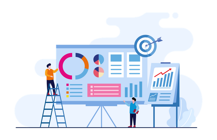 Business target analysis  Illustration