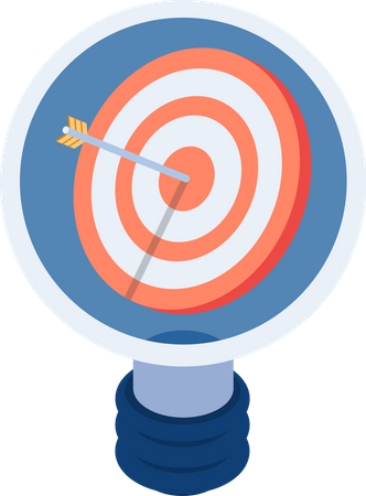 Business Target and Idea  Illustration