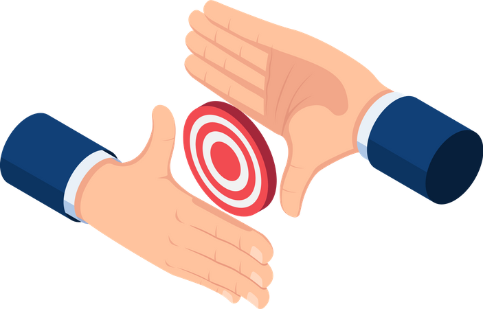 Business target and vision Illustration