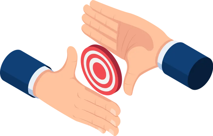 Business target and vision Illustration