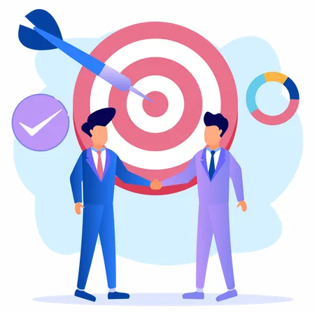 Business target deal  Illustration