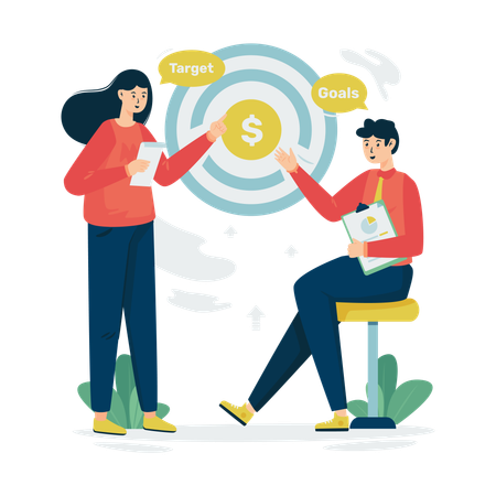 Business target goal  Illustration