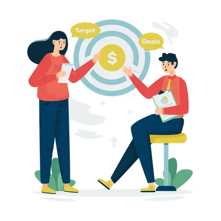 Business target goal  Illustration