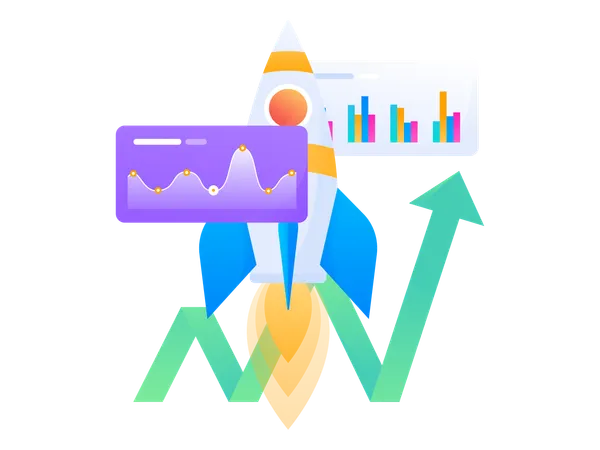 Business Target Growth  Illustration