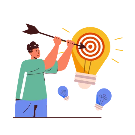 Business Target idea  Illustration