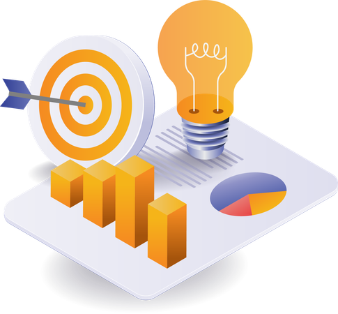 Business Target Idea  Illustration