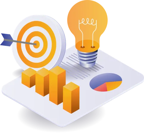 Business Target Idea  Illustration