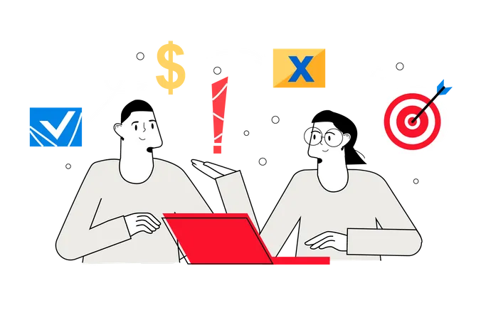 Business target  Illustration