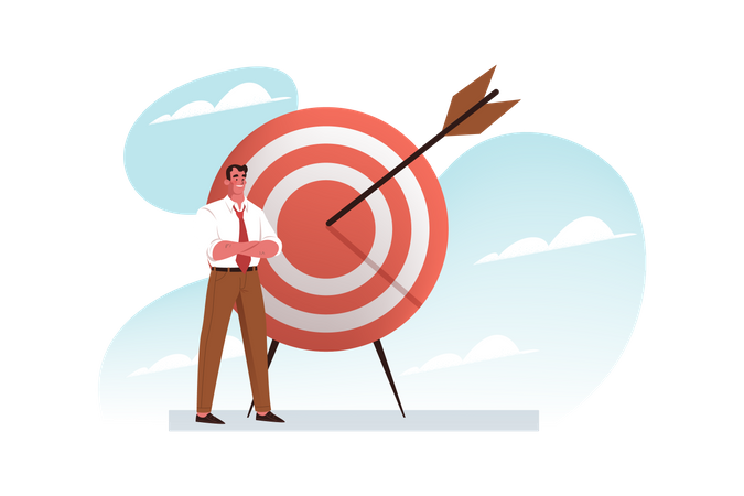 Business target  Illustration