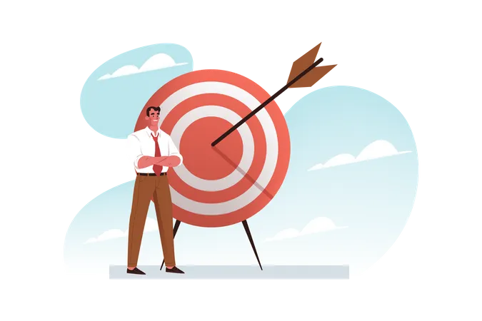 Business target  Illustration