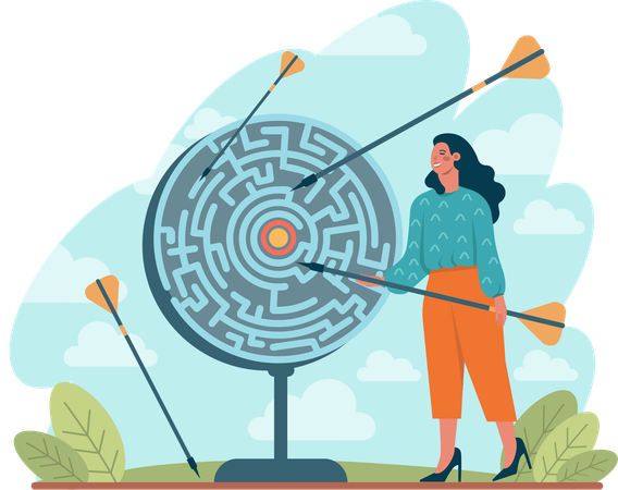 Business target  Illustration