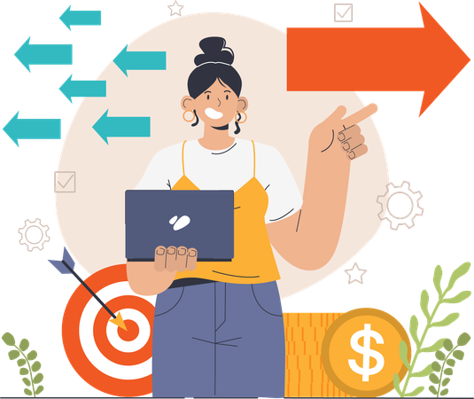 Business target  Illustration