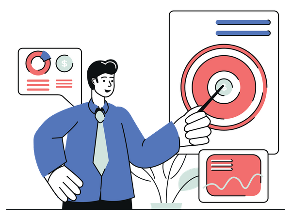 Business Target  Illustration