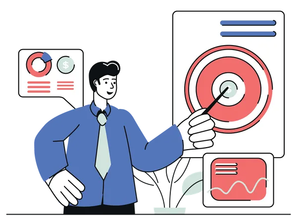 Business Target  Illustration