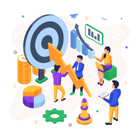 Business Target  Illustration