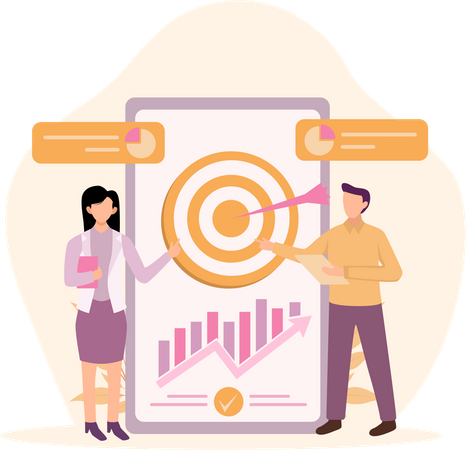 Business Target  Illustration