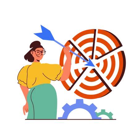 Business Target  Illustration