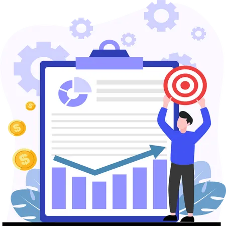 Business target  Illustration