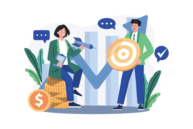 Business target  Illustration