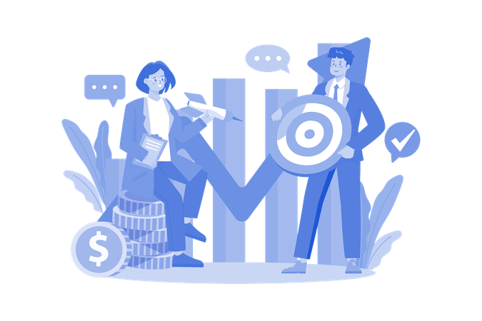 Business target  Illustration