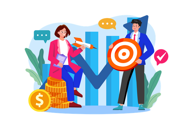 Business target  Illustration