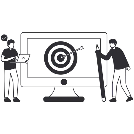 Business target  Illustration