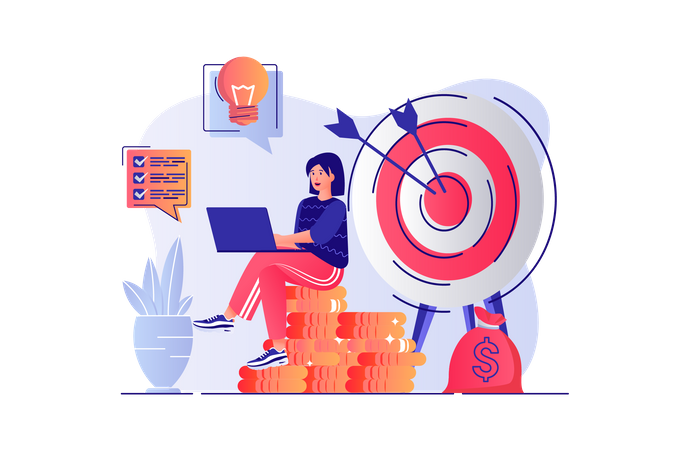 Business target  Illustration