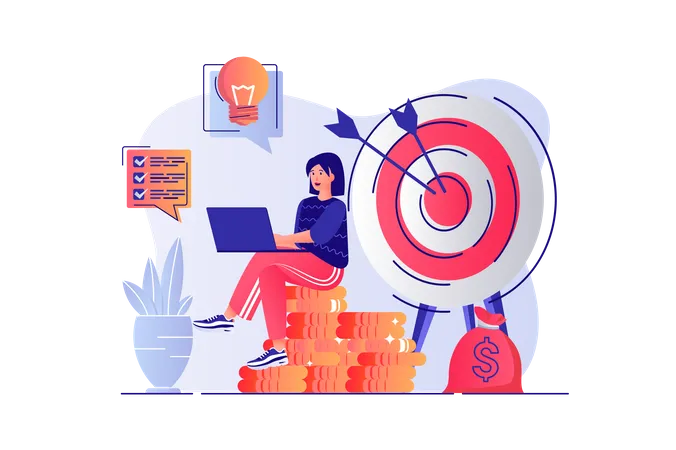 Business target  Illustration