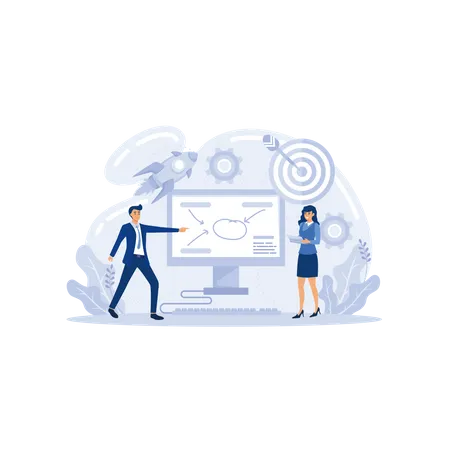 Business target  Illustration