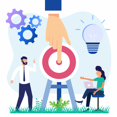 Business target  Illustration