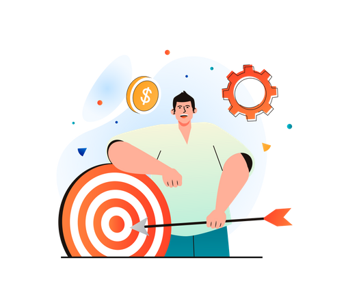 Business target  Illustration