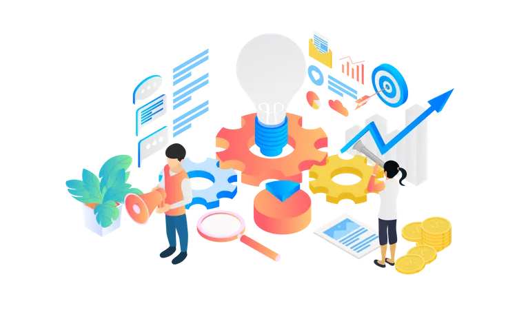 Business Target  Illustration