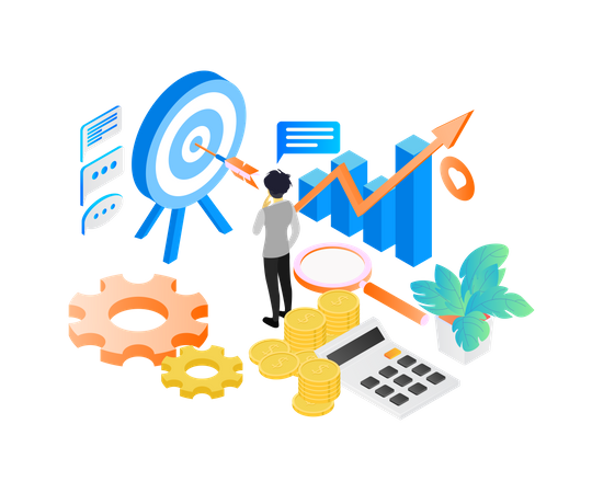 Business Target  Illustration