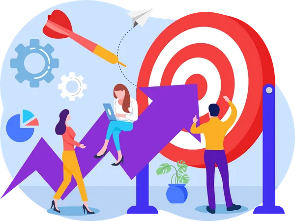 Business Target  Illustration