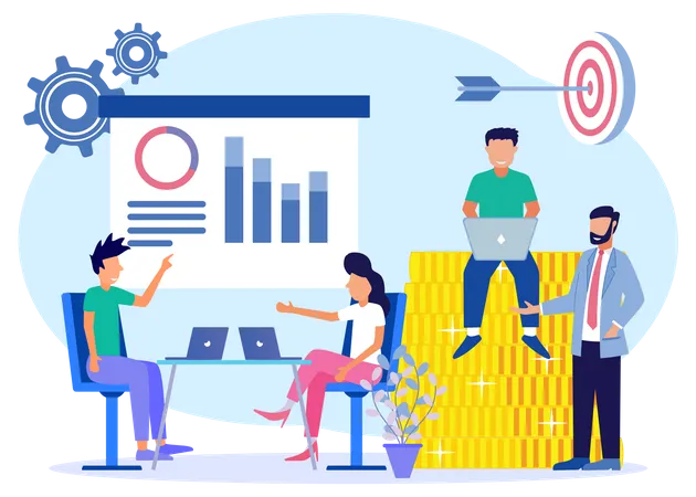 Business target  Illustration