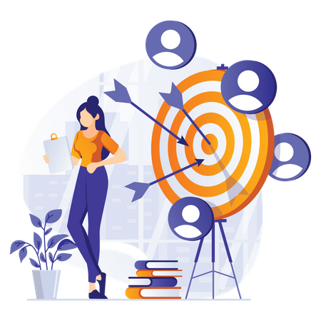 Business target  Illustration