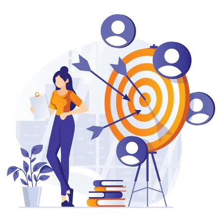 Business target  Illustration