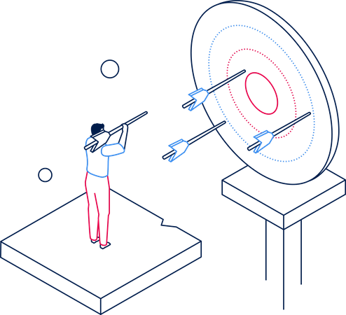 Business target  Illustration