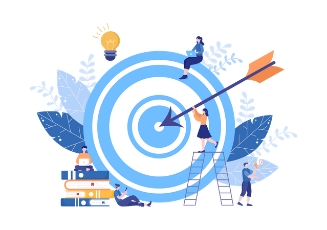 Business Target  Illustration