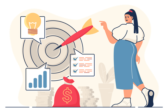 Business target  Illustration