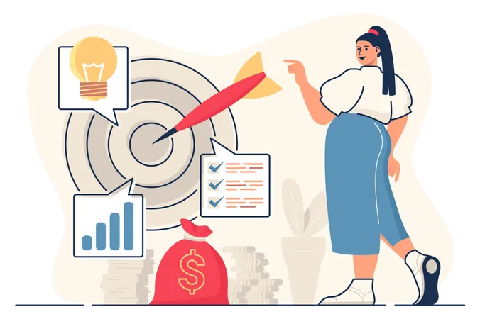 Business target  Illustration