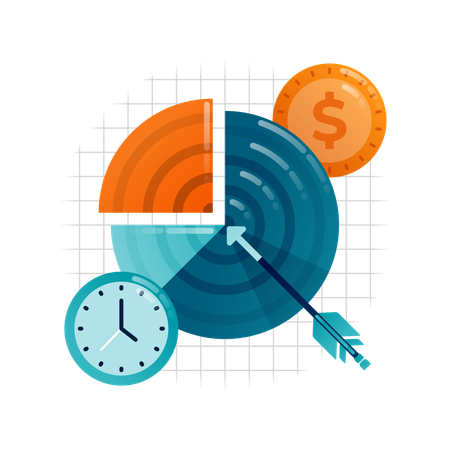 Business target need to be achieved in deadline timeline  Illustration