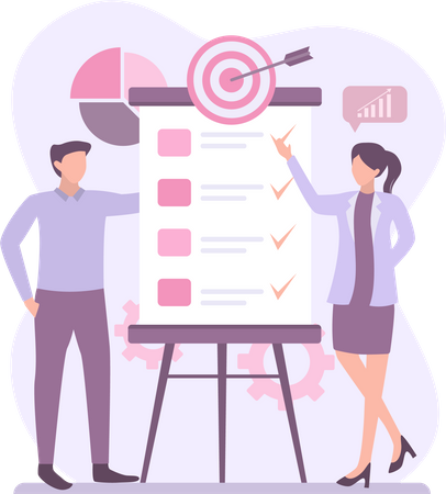 Business Target Planning  Illustration