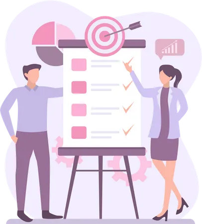 Business Target Planning  Illustration