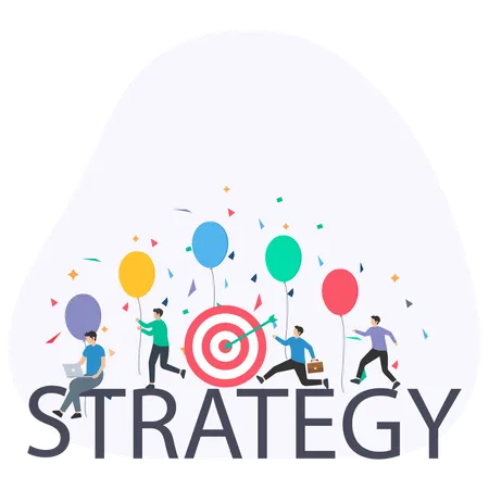 Business Target Strategy  Illustration